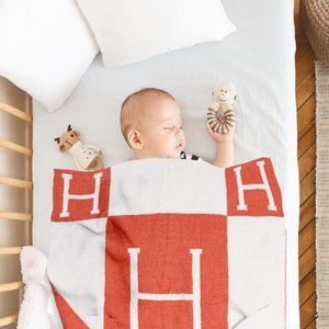 P/S "H" Kid's Blanket Luxury·Super Soft·29x35·Initial·